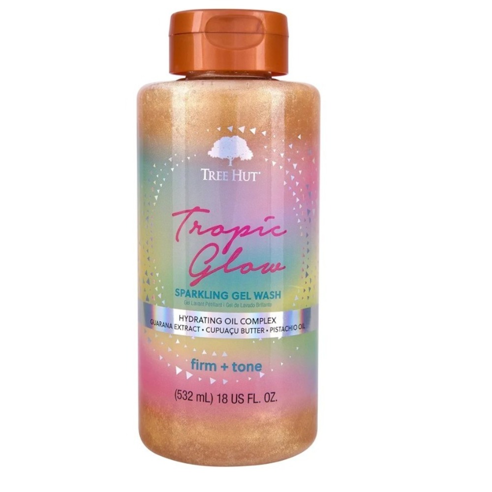 Tree Hut Tropic Glow Sparkling Gel Wash, Gently Cleanses and Leaves Skin...